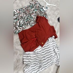 Target Kids Tropical and Striped Clothing Set - Red, White, Green